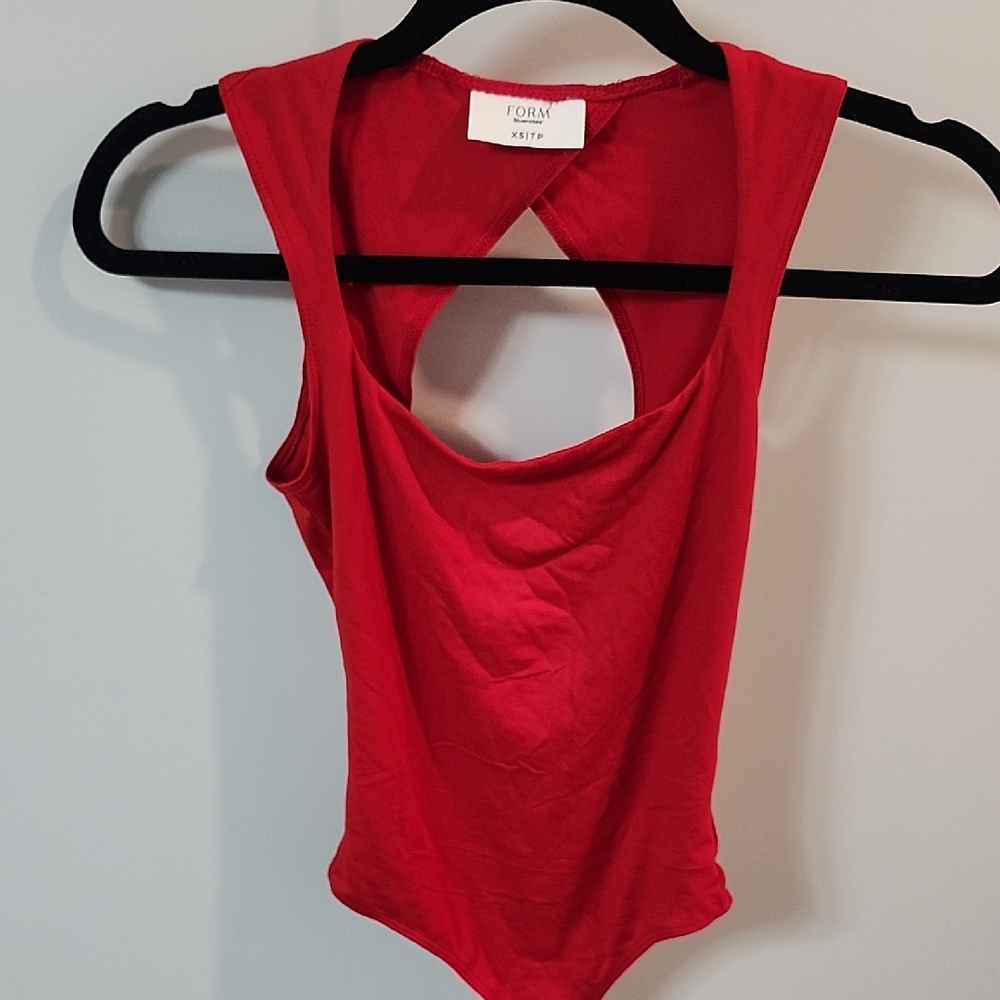 Red Sleeveless Women's Top